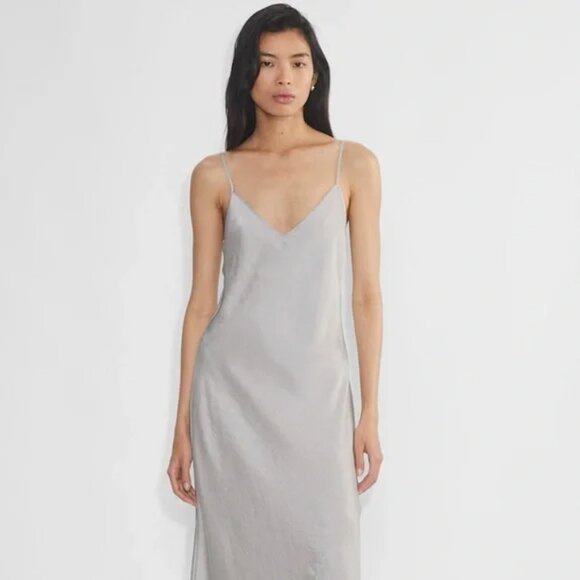 Aritzia Wilfred Only Slip Satin Maxi Dress - Picture 6 of 9